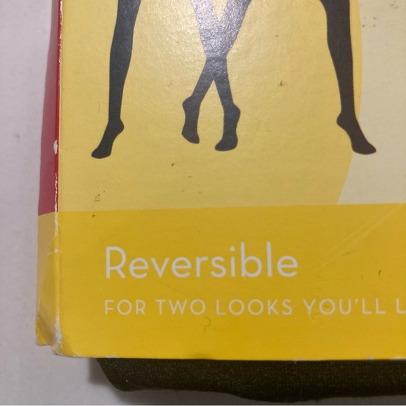 SPANX Size A Reversible Tights in Black Bittersweet NEW Dead Stock - Picture 5 of 6